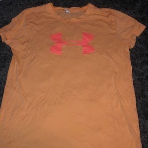Orange under armor T-shirt